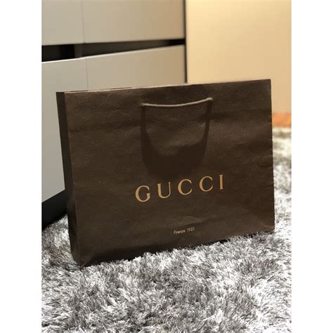 authentic gucci paper retail shopping bag home decor|gucci reusable shopping bag.